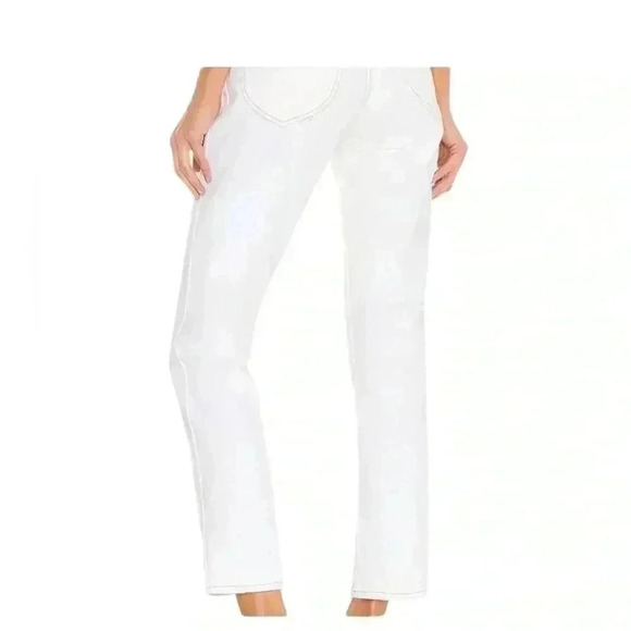 NWT FRAME Woman LE ITALIEN True Straight Cream Jeans Size 28 - Picture 8 of 16